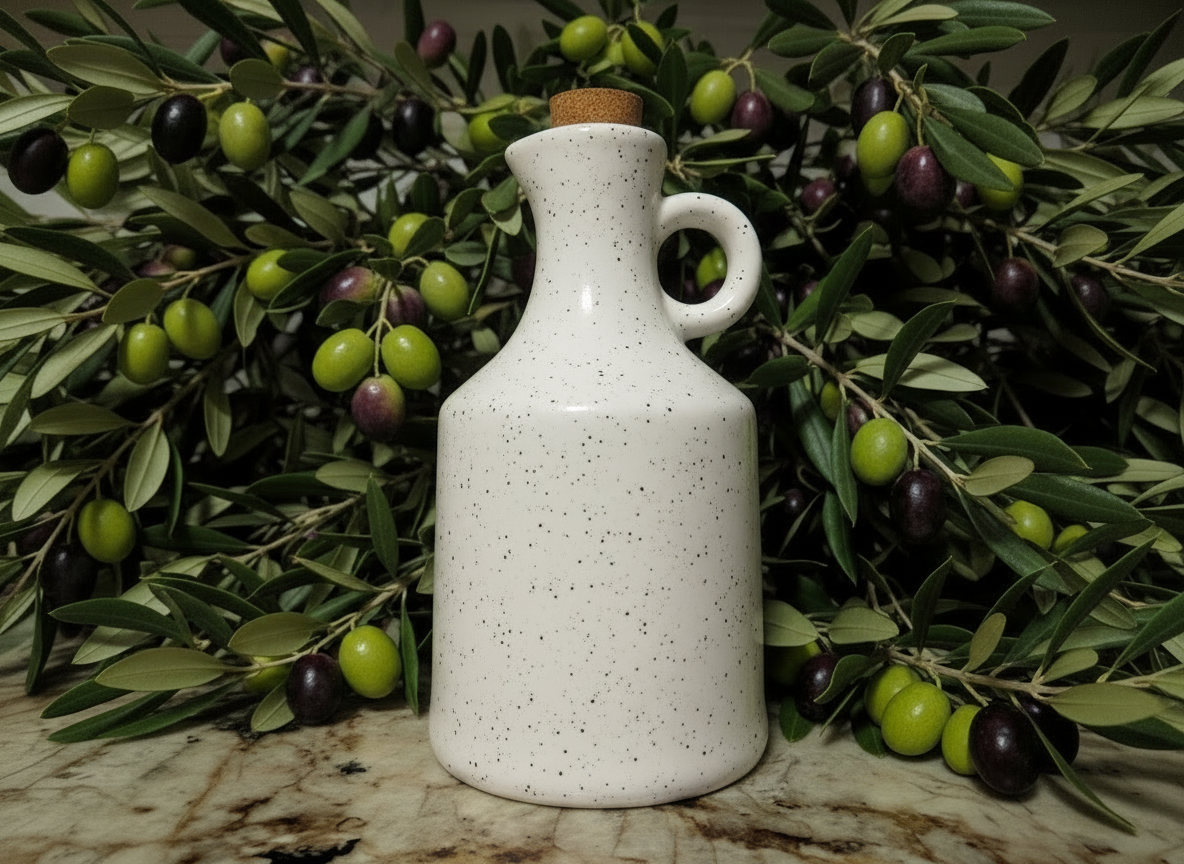 Handcrafted Ceramic Oil Jug